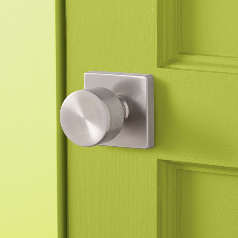 Wayfair Basics® Orchard Hill Single Dummy Door Knob with Square Rosette